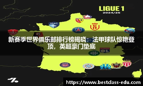 新赛季世界俱乐部排行榜揭晓：法甲球队惊艳登顶，英超豪门垫底