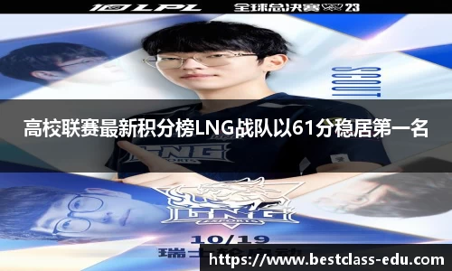 高校联赛最新积分榜LNG战队以61分稳居第一名