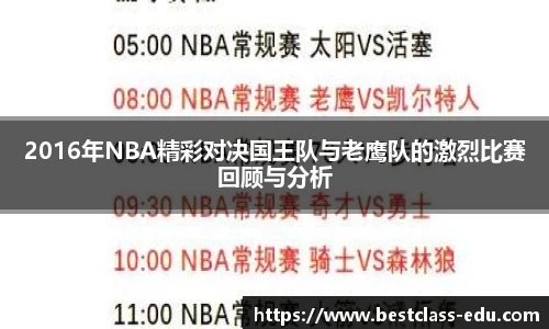 2016年NBA精彩对决国王队与老鹰队的激烈比赛回顾与分析